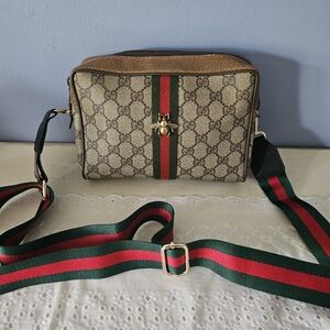 Gucci Vintage Sherry Line Clutch Converted To Crossbody